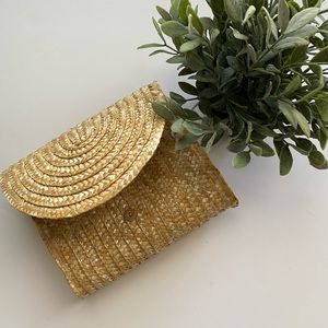 EWC straw envelope clutch bag . Excellent condition.
